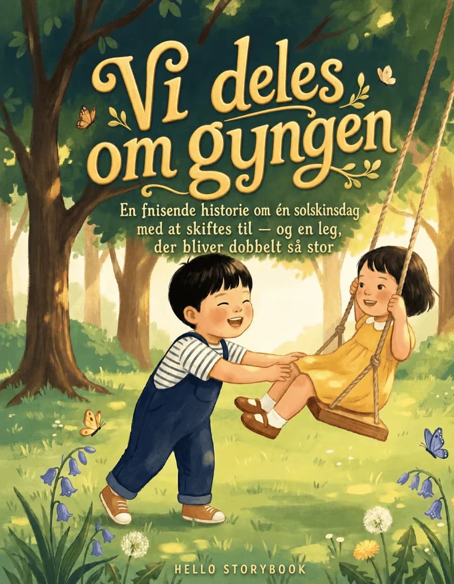 Vi deles om gyngen — Hello Storybook