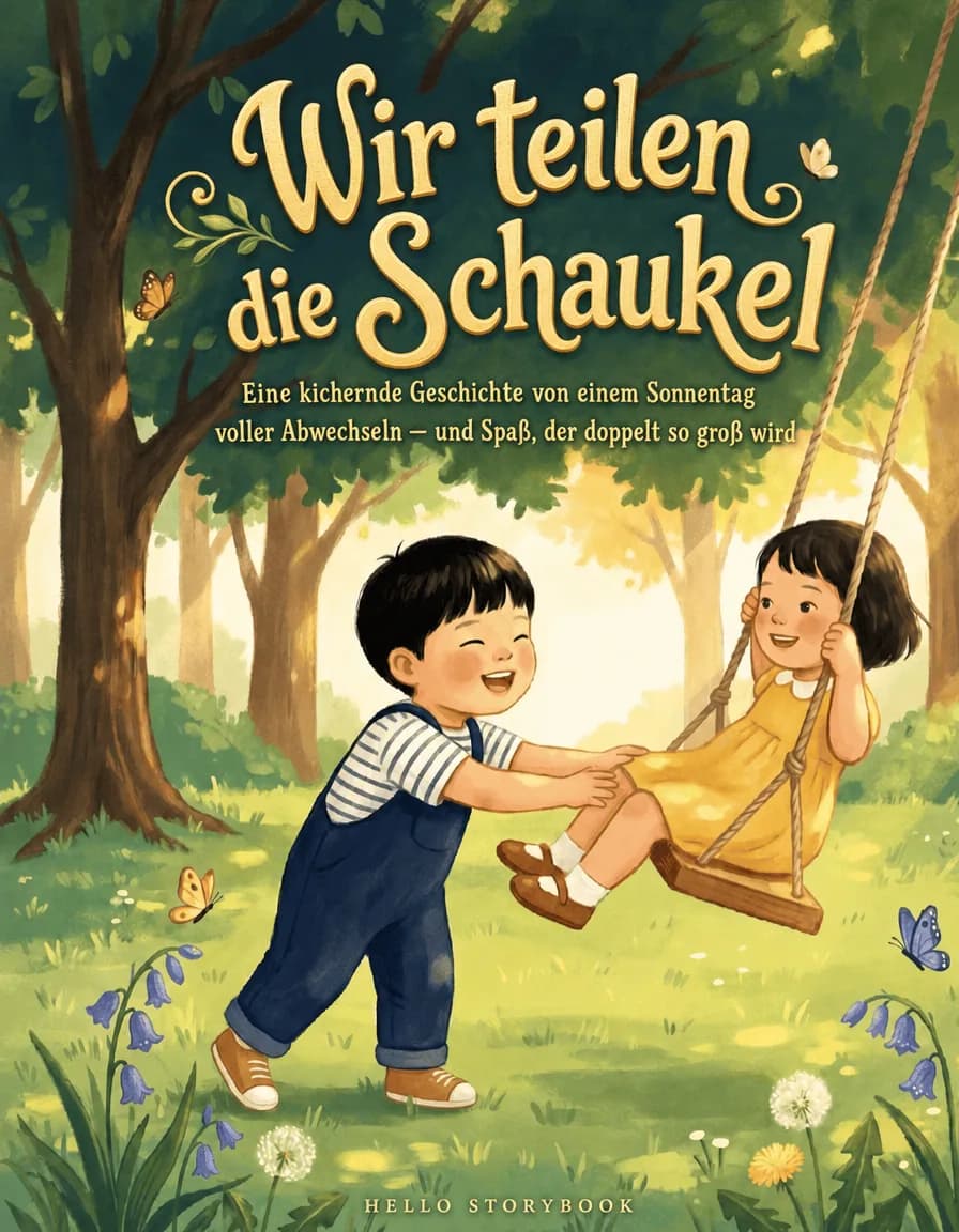Wir teilen die Schaukel — Hello Storybook