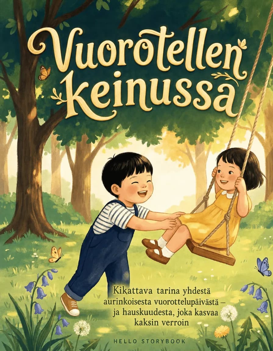 Vuorotellen keinussa — Hello Storybook