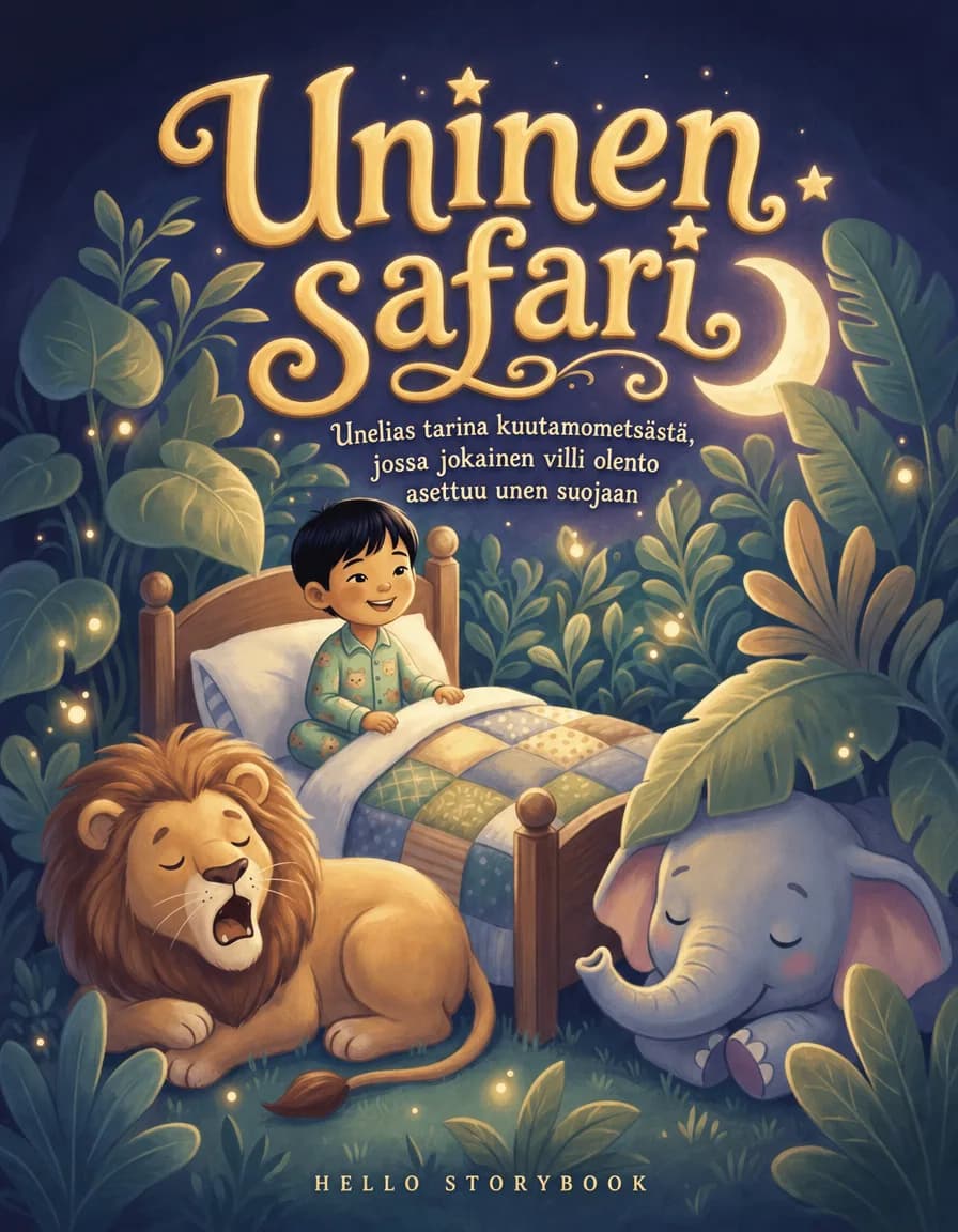 Uninen safari — Hello Storybook