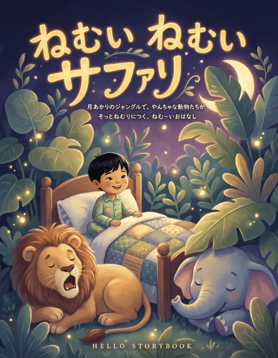 ねむい ねむい サファリ — Hello Storybook
