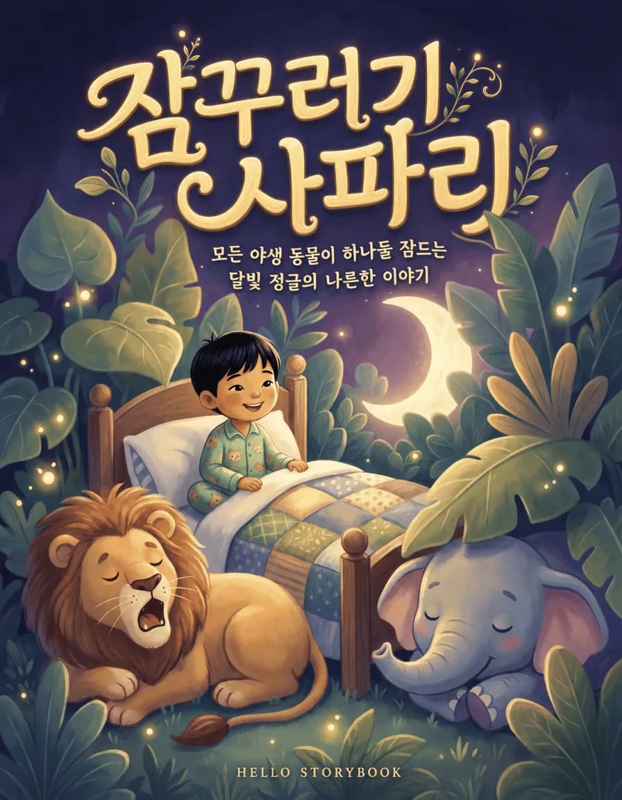 잠꾸러기 사파리 — Hello Storybook