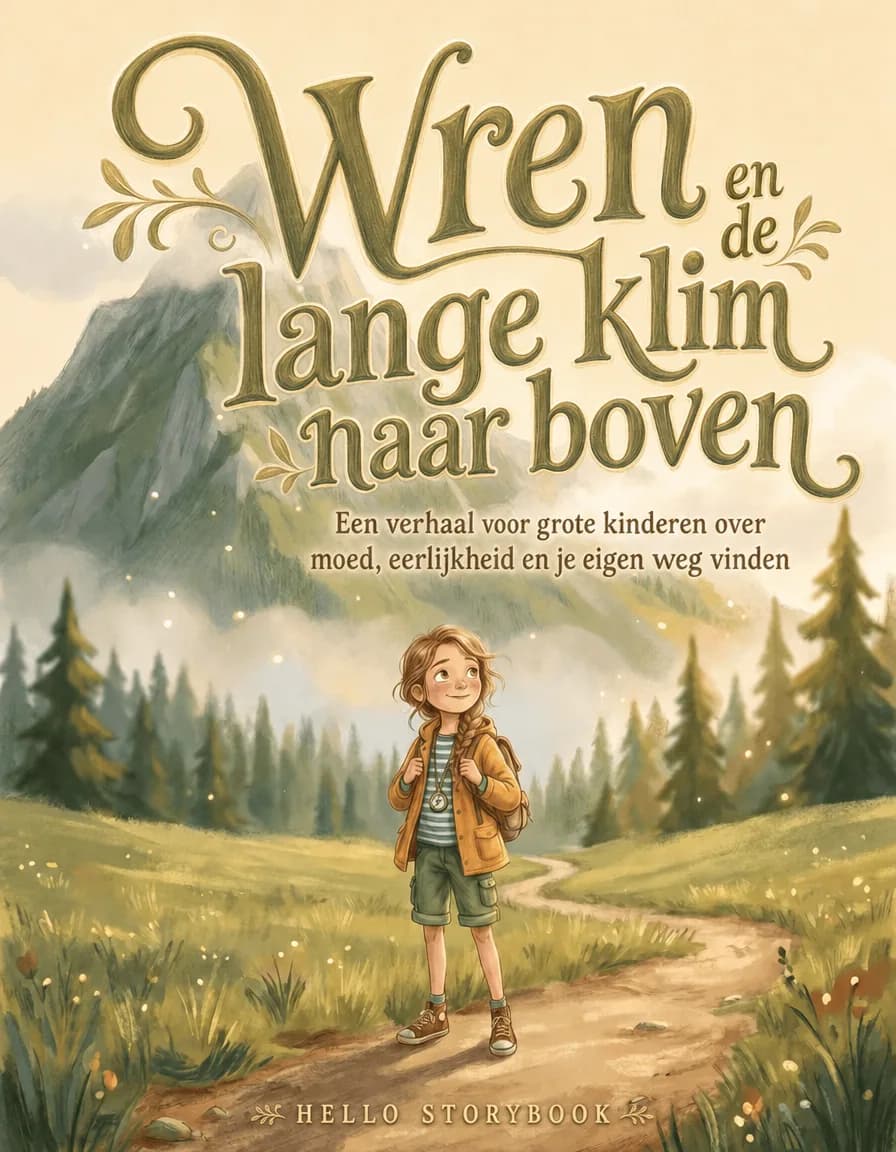 Cover of Wren en de lange klim naar boven