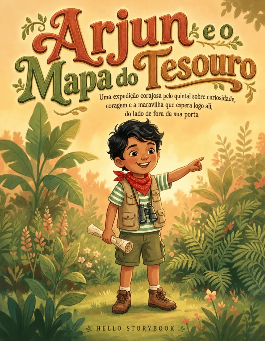 Arjun e o Mapa do Tesouro — Hello Storybook