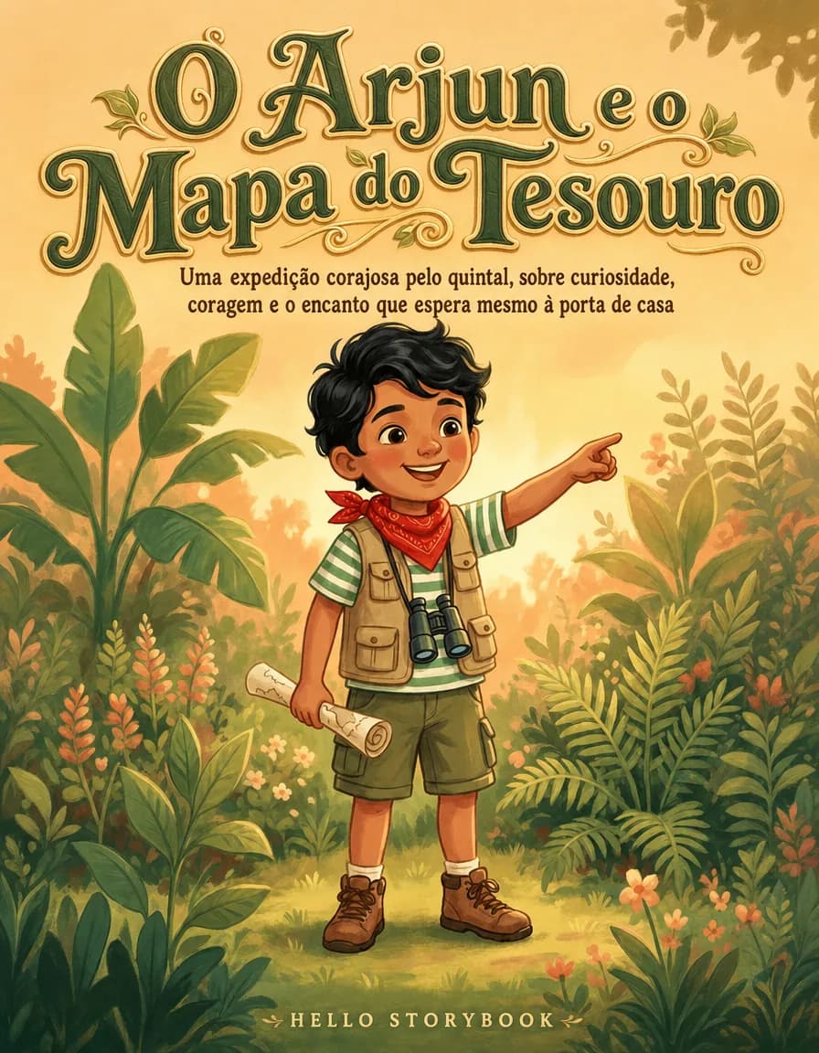 O Arjun e o Mapa do Tesouro — Hello Storybook