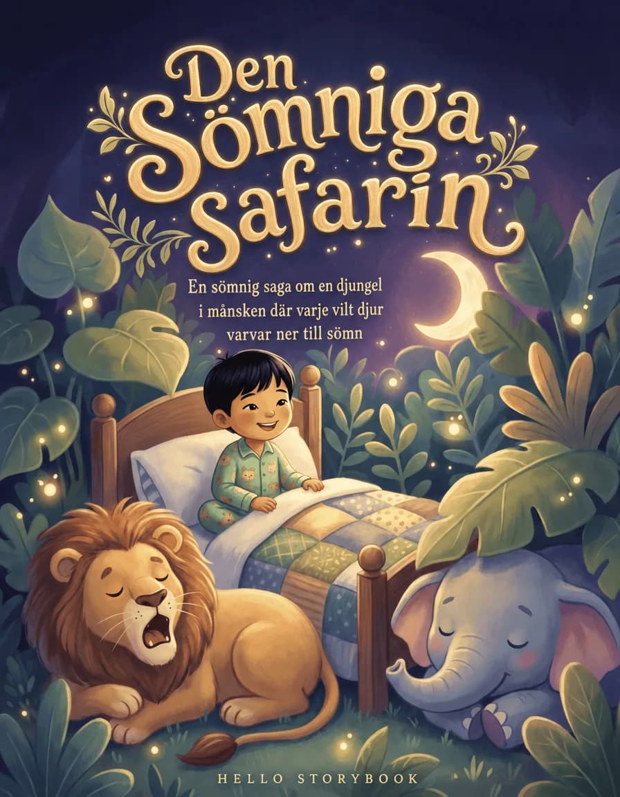 Den sömniga safarin — Hello Storybook