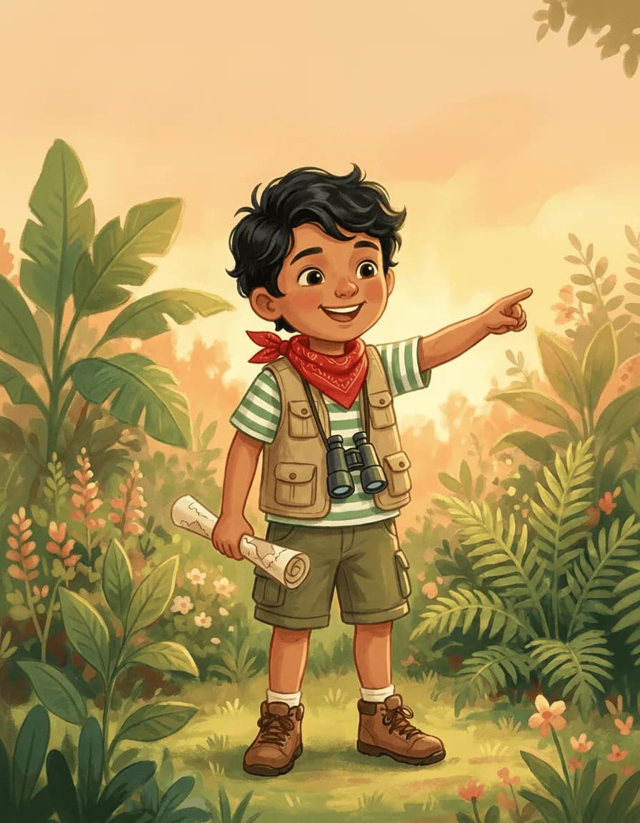 Arjun 與藏寶圖 — Hello Storybook