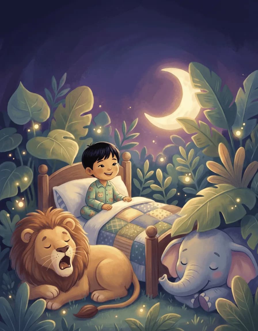 رحلة السفاري النعسانة — Hello Storybook