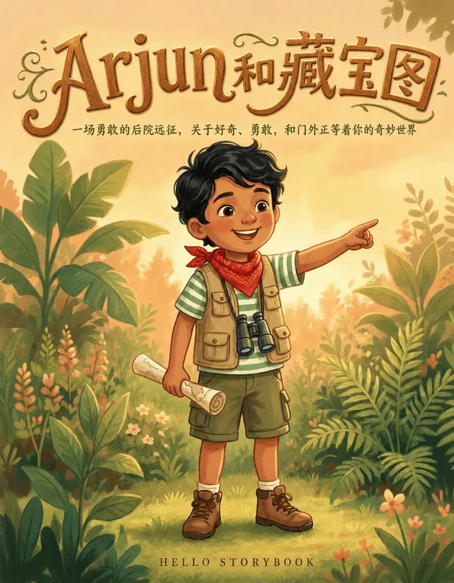 Arjun和藏宝图 — Hello Storybook