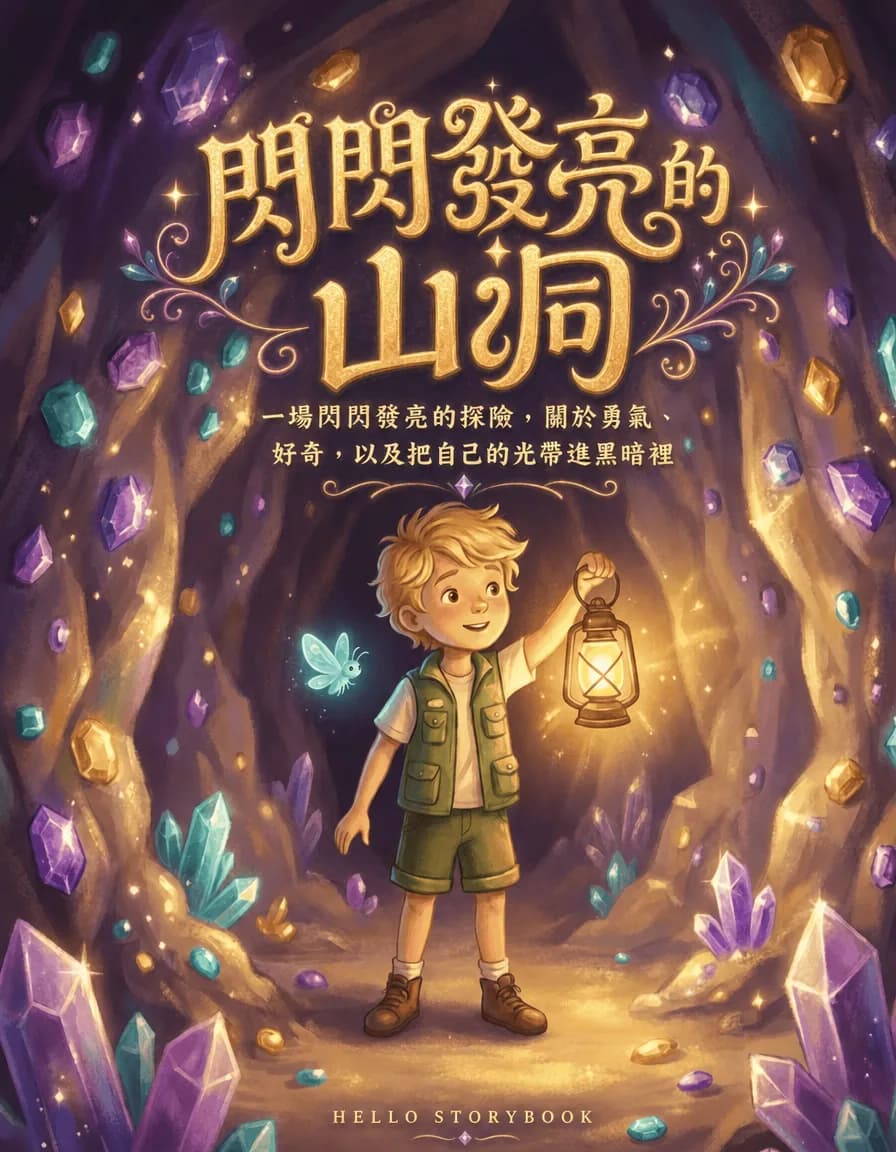 閃閃發亮的山洞 — Hello Storybook